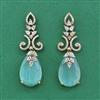 Cubic Zirconia Classic Earring With Mehndi Plating