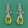 Cubic Zirconia Classic Earring With Mehndi Plating