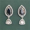 Cubic Zirconia Classic Earring With Rhodium Plating