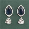 Cubic Zirconia Classic Earring With Rhodium Plating