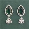 Cubic Zirconia Classic Earring With Rhodium Plating