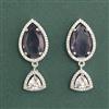 Cubic Zirconia Classic Earring With Rhodium Plating