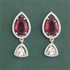Cubic Zirconia Classic Earring With Rhodium Plating