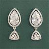 Cubic Zirconia Classic Earring With Rhodium Plating
