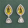 Cubic Zirconia Classic Earring With Rhodium Plating