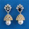 American Diamond Jhumki With 2 Tone Plating