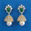 American Diamond Jhumki With 2 Tone Plating