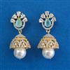 American Diamond Jhumki With 2 Tone Plating