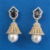 American Diamond Jhumki With 2 Tone Plating