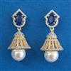 American Diamond Jhumki With 2 Tone Plating