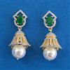 American Diamond Jhumki With 2 Tone Plating