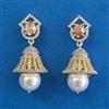 American Diamond Jhumki With 2 Tone Plating