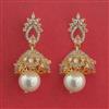 American Diamond Jhumki With 2 Tone Plating