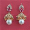 American Diamond Jhumki With 2 Tone Plating