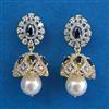 American Diamond Jhumki With 2 Tone Plating