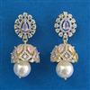American Diamond Jhumki With 2 Tone Plating