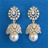 American Diamond Jhumki With 2 Tone Plating