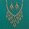 American Diamond Classic Necklace With 2 Tone Plating