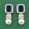 Cubic Zirconia Moti Earring With 2 Tone Plating