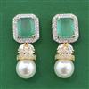 Cubic Zirconia Moti Earring With 2 Tone Plating