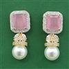 Cubic Zirconia Moti Earring With 2 Tone Plating