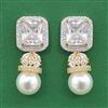 Cubic Zirconia Moti Earring With 2 Tone Plating