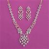 American Diamond Classic Necklace with Rhodium Plating 2 Tone Plating Mehndi Plating