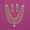 American Diamond Classic Necklace With 2 Tone Plating