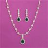 American Diamond Classic Necklace With 2 Tone Plating