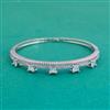 American Diamond Openable Kada With Rhodium Plating