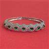 American Diamond Openable kada with Rhodium Plating