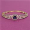Cubic Zirconia Openable kada with 2 Tone Plating