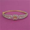 Cubic Zirconia Openable kada with 2 Tone Plating