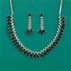 American Diamond Classic Necklace with Rhodium Plating