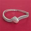 Cubic Zirconia Openable kada with Rhodium Plating 2 Tone Plating Mehndi Plating