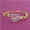 Cubic Zirconia Openable kada with Rhodium Plating 2 Tone Plating