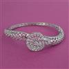 Cubic Zirconia Openable kada with Rhodium Plating 2 Tone Plating