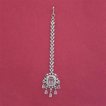 Cubic Zirconia Classic Tikka with Rhodium Plating
