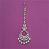 Cubic Zirconia Moti Tikka with Rhodium Plating 2 Tone Plating