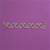 Cubic Zirconia Adjustable Bracelet With Mehndi Plating 2 Tone Plating Rhodium Plating