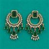 American Diamond Classic Earring With Mehndi Plating