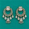 American Diamond Classic Earring With Mehndi Plating