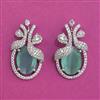 American Diamond Classic Earring With Rhodium Plating