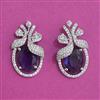 American Diamond Classic Earring With Rhodium Plating
