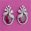 American Diamond Classic Earring With Rhodium Plating