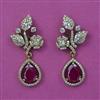 Cubic Zirconia Classic Earring With Mehndi Plating
