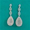 American Diamond Classic Earring With Rhodium Plating