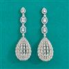American Diamond Classic Earring With Rhodium Plating