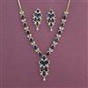 American Diamond Classic Necklace With Mehndi Plating