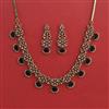 American Diamond Classic Necklace With Mehndi Plating